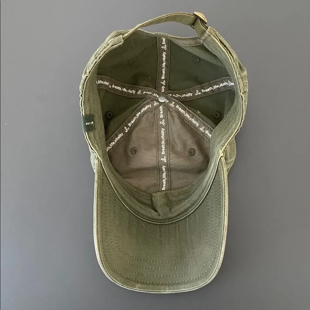 Prana Sage Green Distressed Cap OS Hiking Outdoor Yoga Granola Girl